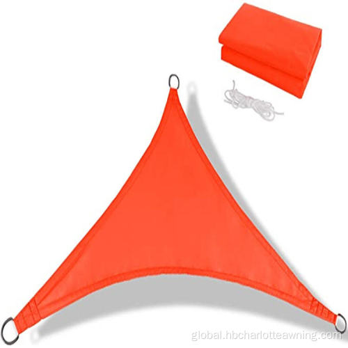 Triangular Sun Canopies Triangle Sun Shade Sail Waterproof Polyester PU Coating Supplier